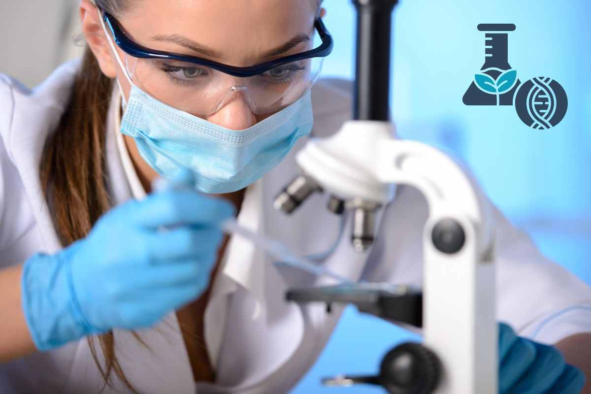 donna in laboratorio
